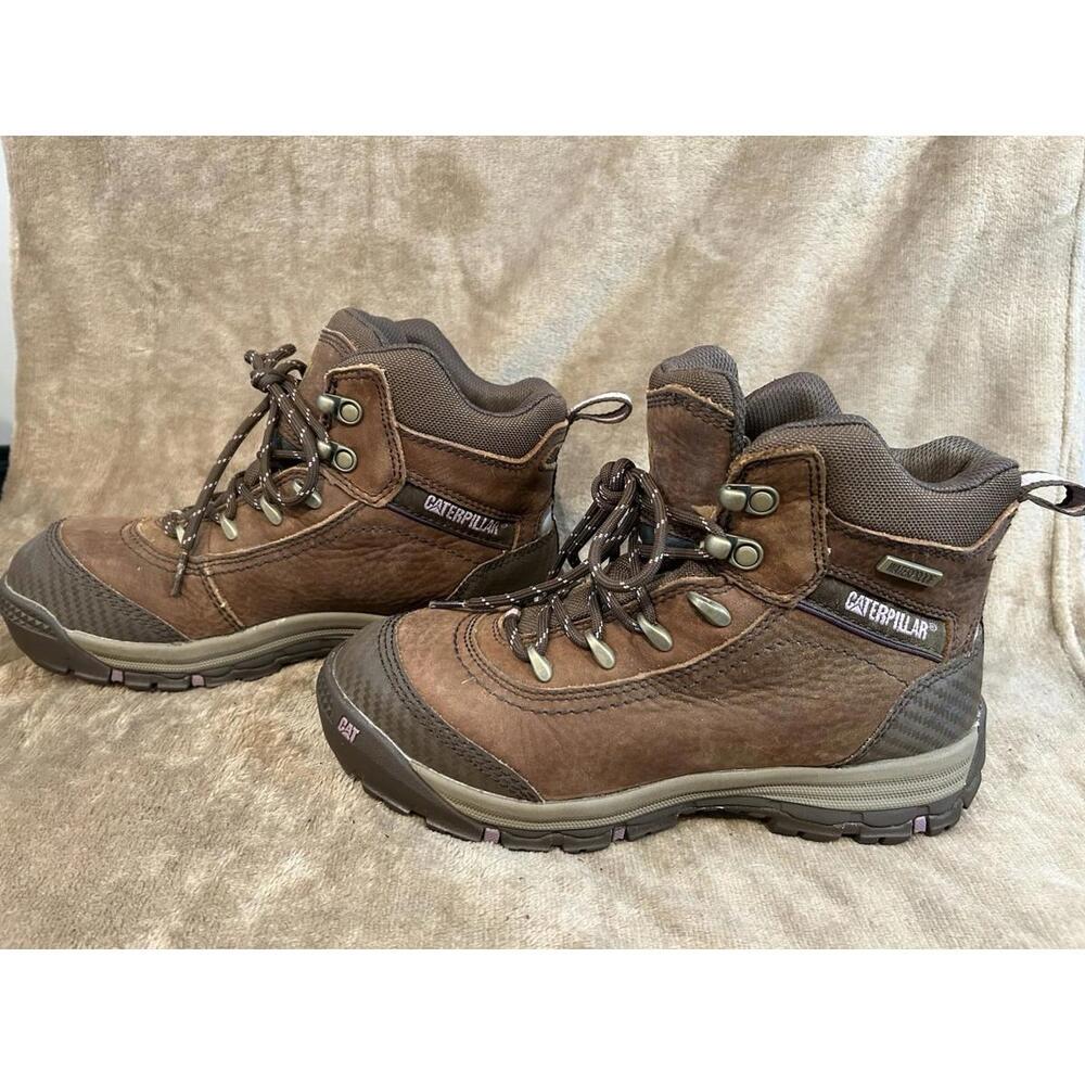 CAT Caterpillar P90760 Women's Ally Waterproof Composite Toe Work Boots: Size 7